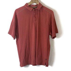 REI Mens Red Polo Short Sleeve Shirt Size L Classic Golf Preppy Outdoors